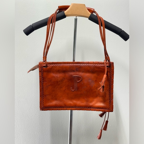 SOLD VESTIAIRE COLLECTIVE Jean Paul Gaultier Brown Leather Tasseled Handbag - Picture 5 of 16